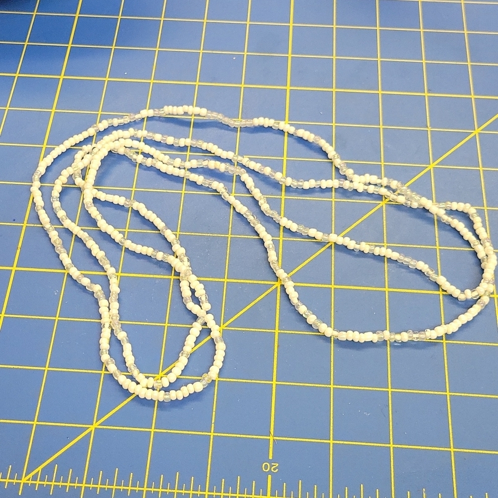 Beaded 2 Layer Strand 30" Necklace